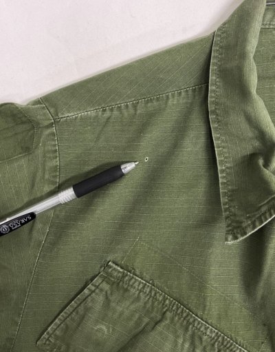 画像6: 60'S アメリカ軍 US ARMY "JUNGLE FATIGUE" リップストップ ファティーグジャケット S-SHORT (VINTAGE)