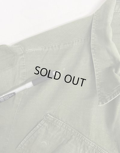 画像6: 60'S アメリカ軍 US ARMY "JUNGLE FATIGUE" リップストップ ファティーグジャケット S-SHORT (VINTAGE)