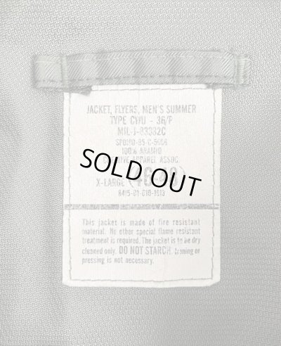 画像2: 90'S アメリカ軍 USAF "CWU-36/P" アラミド フライトジャケット セージグリーン (VINTAGE) 