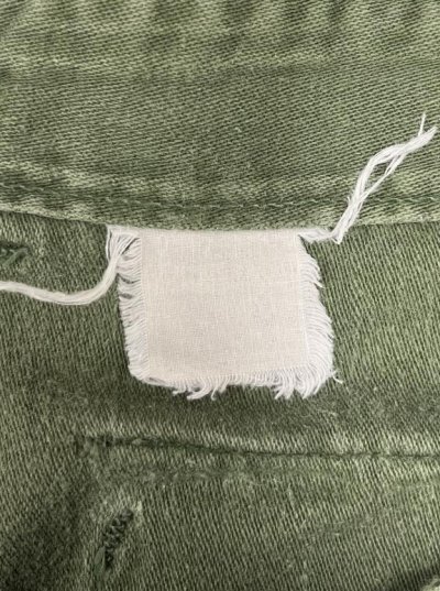 画像2: 70'S アメリカ軍 US ARMY "OG107" コットンサテン ベイカーパンツ ミリタリーグリーン (VINTAGE)