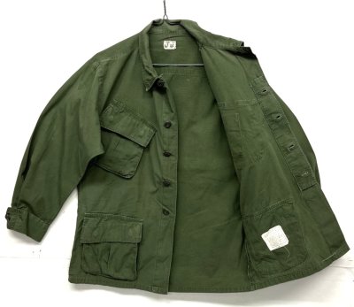 画像3: 60'S アメリカ軍 US ARMY "JUNGLE FATIGUE" リップストップ ファティーグジャケット S-SHORT (VINTAGE)