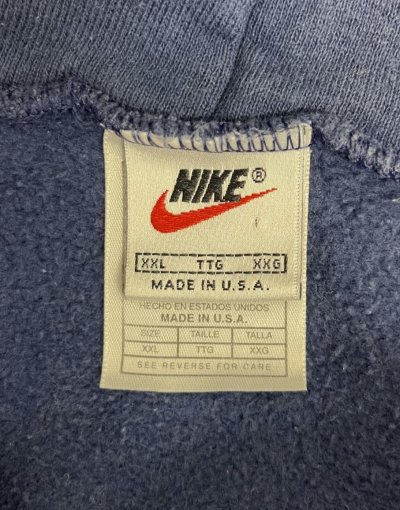 画像2: 90'S NIKE 白タグ ヘビーウエイト スウェットパーカー ネイビー USA製 (VINTAGE)
