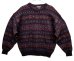 画像1: 80'S BROOKS BROTHERS ウール100% フェアアイルセーター イングランド製 (VINTAGE) (1)