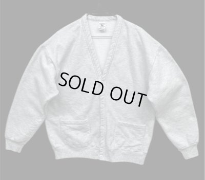 画像1: 90'S RED EAGLE CLOTHING by RUSSELL CORP スウェットカーディガン アッシュグレー USA製 (VINTAGE)