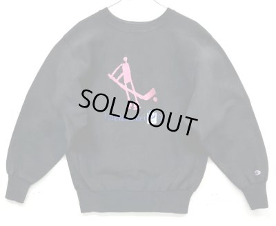 画像1: 90'S CHAMPION "LILLEHAMMER '94" 刺繍タグ リバースウィーブ ブラック USA製 (VINTAGE)