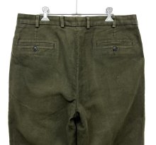 他の写真3: 00'S BROOKS BROTHERS "ELLIOT" ツープリーツ モールスキンパンツ オリーブ (VINTAGE)