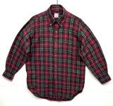 70'S BROOKS BROTHERS "BROOKSFLANNEL" 6ボタン フランネル BDシャツ チェック柄 USA製 (VINTAGE)