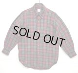 70'S BROOKS BROTHERS "BROOKSFLANNEL" 6ボタン フランネル BDシャツ チェック柄 USA製 (VINTAGE)