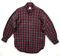 70'S BROOKS BROTHERS "BROOKSFLANNEL" 6ボタン フランネル BDシャツ チェック柄 USA製 (VINTAGE)