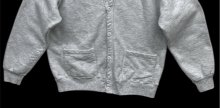 他の写真3: 90'S RED EAGLE CLOTHING by RUSSELL CORP スウェットカーディガン アッシュグレー USA製 (VINTAGE)