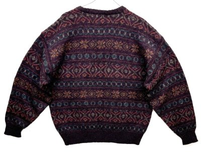 画像4: 80'S BROOKS BROTHERS ウール100% フェアアイルセーター イングランド製 (VINTAGE)