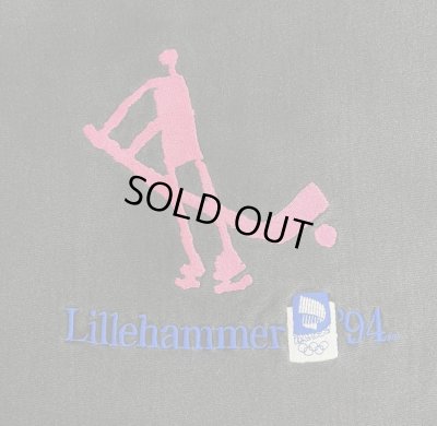 画像3: 90'S CHAMPION "LILLEHAMMER '94" 刺繍タグ リバースウィーブ ブラック USA製 (VINTAGE)