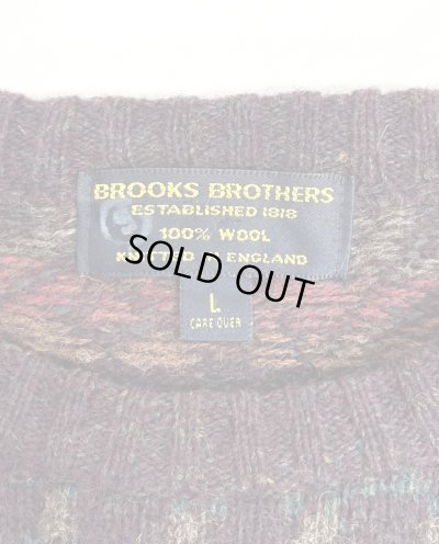 画像2: 80'S BROOKS BROTHERS ウール100% フェアアイルセーター イングランド製 (VINTAGE)
