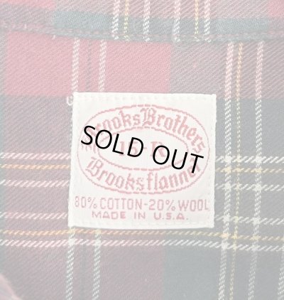 画像2: 70'S BROOKS BROTHERS "BROOKSFLANNEL" 6ボタン フランネル BDシャツ チェック柄 USA製 (VINTAGE)