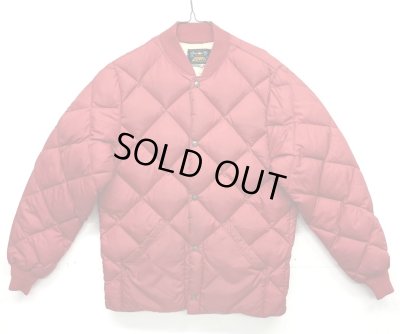 画像1: 60'S EDDIE BAUER 日の出タグ グースダウン ダウンジャケット レッド (VINTAGE)