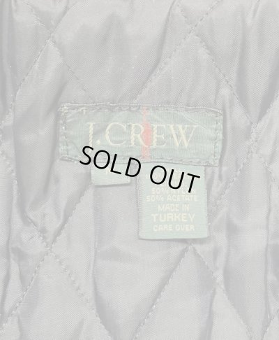 画像2: 90'S J.CREW 旧タグ 裏地キルティング レザー カーコート ブラック (VINTAGE)