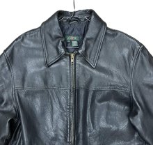 他の写真1: 90'S J.CREW 旧タグ 裏地キルティング レザー カーコート ブラック (VINTAGE)