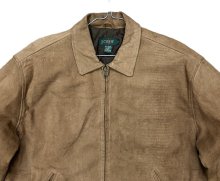 他の写真1: 90'S J.CREW 旧タグ 裏地キルティング レザー ドリズラージャケット ブラウン (VINTAGE)