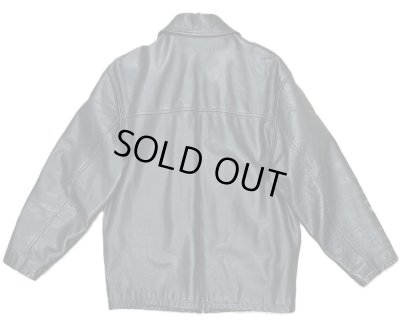 画像4: 90'S J.CREW 旧タグ 裏地キルティング レザー カーコート ブラック (VINTAGE)