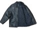 画像3: 90'S J.CREW 旧タグ 裏地キルティング レザー カーコート ブラック (VINTAGE) (3)