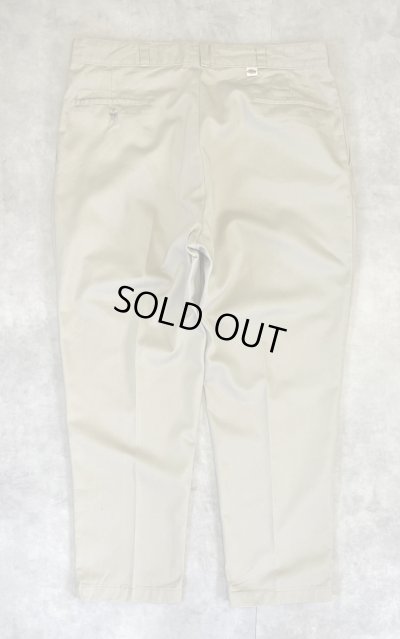 画像3: 80'S DICKIES チビタグ ツープリーツ ワークパンツ ベージュ USA製 (VINTAGE)