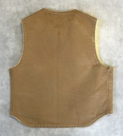 画像4: CARHARTT 裏地ボア ダックベスト ブラウン (VINTAGE)
