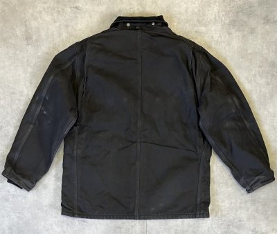 画像5: 80'S CARHARTT "TRADITIONAL COAT" 裏地ブランケット ダックジャケット ブラック USA製 (VINTAGE)
