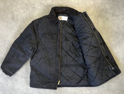 画像3: 80'S CARHARTT "TRADITIONAL COAT" 裏地キルティング ダックジャケット ブラック USA製 (VINTAGE)