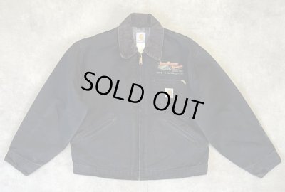 画像1: 00'S CARHARTT "DETROIT JACKET" 裏地ブランケット ダックジャケット ブラック USA製 (VINTAGE)