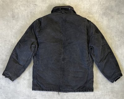 画像4: 80'S CARHARTT "TRADITIONAL COAT" 裏地キルティング ダックジャケット ブラック USA製 (VINTAGE)