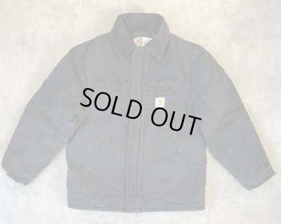 画像1: 80'S CARHARTT "TRADITIONAL COAT" 裏地キルティング ダックジャケット ブラック USA製 (VINTAGE)