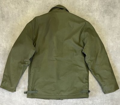 画像5: 70'S アメリカ軍 US NAVY "A-2" 背面ステンシル デッキジャケット ミリタリーグリーン (VINTAGE)