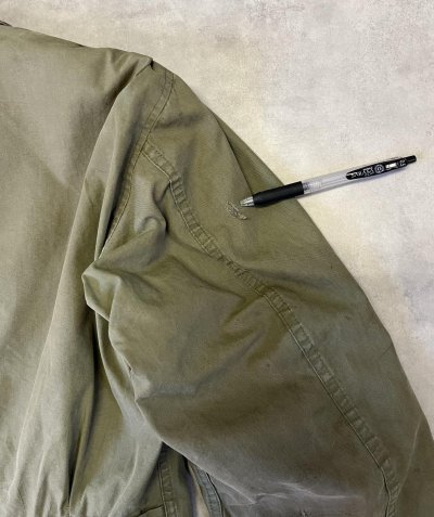 画像5: 40'S アメリカ軍 US NAVY "N-4" 裏地ウール ステンシル入り デッキジャケット CONMARコの字留めジップ (VINTAGE)