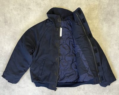 画像3: アメリカ軍 US NAVY "SHIPBOARD" アラミド デッキジャケット ネイビー (VINTAGE)
