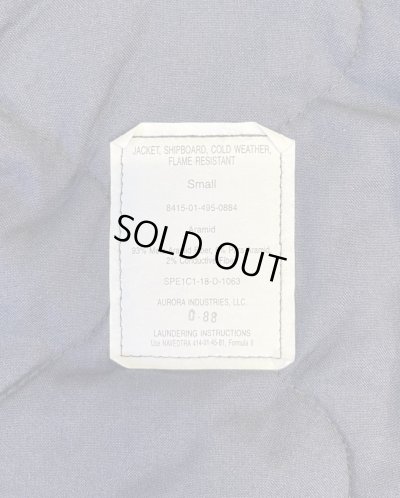 画像2: アメリカ軍 US NAVY "SHIPBOARD" アラミド デッキジャケット ネイビー (VINTAGE)