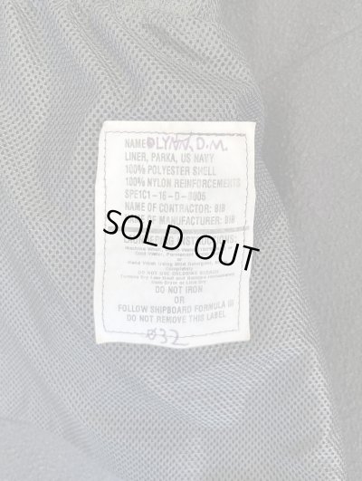 画像4: アメリカ軍 US NAVY ECWCS GENII NWUパーカー用 フリースジャケット ブラック M-SHORT (VINTAGE)