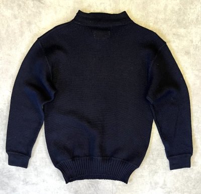 画像3: 50'S アメリカ軍 US NAVY ウール モックネック ゴブセーター ダークネイビー (VINTAGE) 