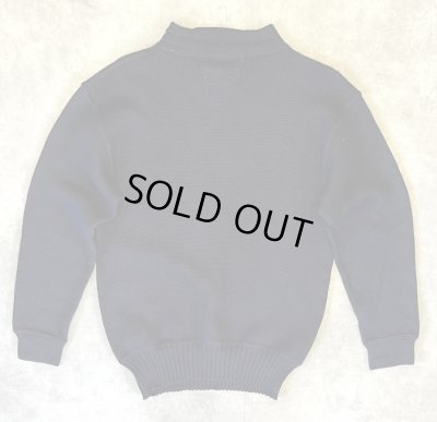 画像3: 50'S アメリカ軍 US NAVY ウール モックネック ゴブセーター ダークネイビー (VINTAGE) 