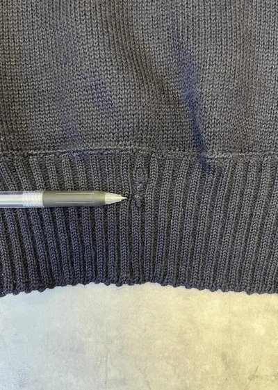 画像4: 50'S アメリカ軍 US NAVY ウール モックネック ゴブセーター ダークネイビー (VINTAGE) 