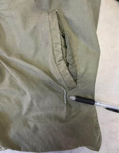 画像6: 40'S アメリカ軍 US NAVY "N-4" 裏地ウール ステンシル入り デッキジャケット CONMARコの字留めジップ (VINTAGE)