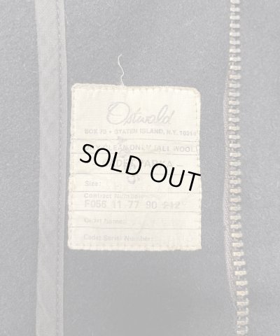 画像2: 80'S アメリカ軍 USAFA 82 "OSTWALD" ウール カデットコート ブラック USA製 (VINTAGE)