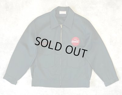 画像1: 70'S RIVERSIDE MASTERBILT レーヨン ドリズラージャケット ダークグリーン TALONジップ (DEADSTOCK)