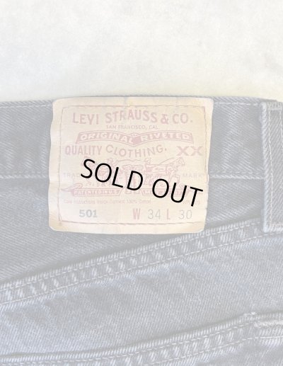 画像4: 90'S LEVIS 501 デニム ブラック USA製 W34L30 (VINTAGE)