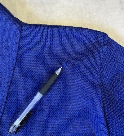 画像4: 40'S WILSON ニット カーディガン ブルー USA製 (VINTAGE) 