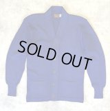 40'S WILSON ニット カーディガン ブルー USA製 (VINTAGE) 