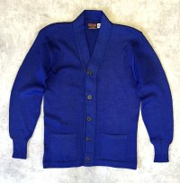 40'S WILSON ニット カーディガン ブルー USA製 (VINTAGE) 
