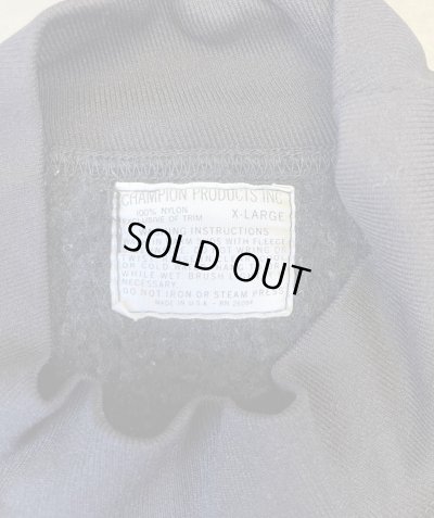 画像2: 60'S CHAMPION プロダクツタグ モックネック スウェットシャツ ブラック USA製 (VINTAGE)