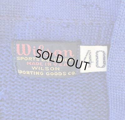 画像2: 40'S WILSON ニット カーディガン ブルー USA製 (VINTAGE) 