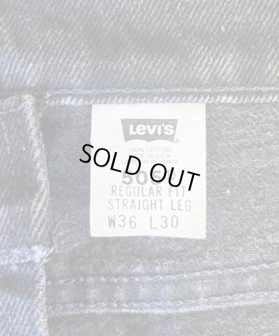 画像2: 90'S LEVIS 505 デニム ブラック USA製 W36L30 (VINTAGE)