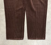 他の写真2: 90'S RALPH LAUREN "ボックスロゴ" ツープリーツ 太畝コーデュロイパンツ ブラウン (VINTAGE)